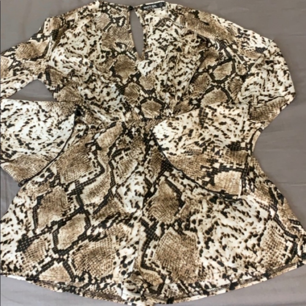 Snake romper from Nasty Gal